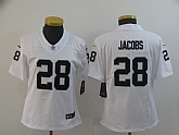Women Nike Raiders 28 Josh Jacobs White Vapor Untouchable Limited Jersey,baseball caps,new era cap wholesale,wholesale hats